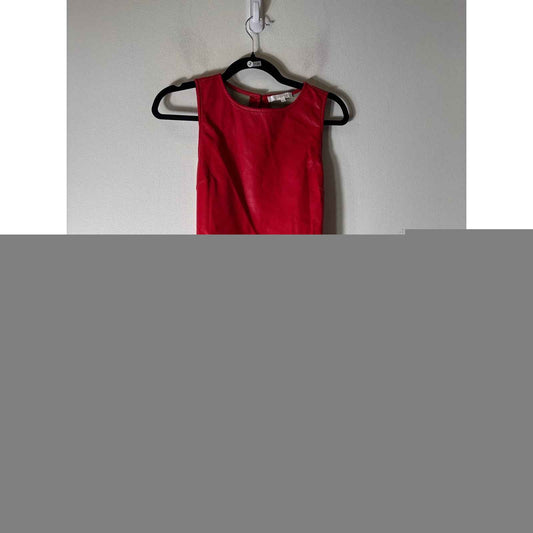 Oliviaceous Red Faux Leather Sleeveless Mini Dress Sz M