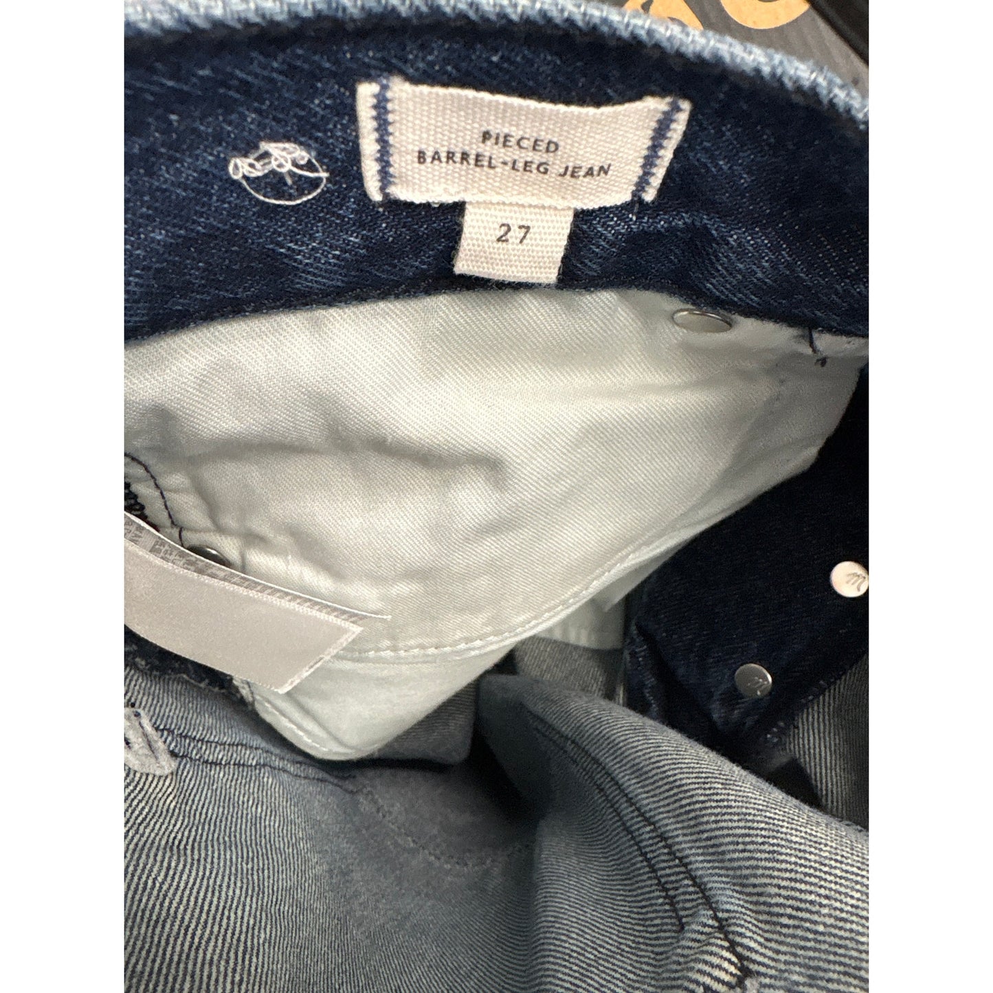 Madewell Pieced Barrell Leg Jeans Sz 27