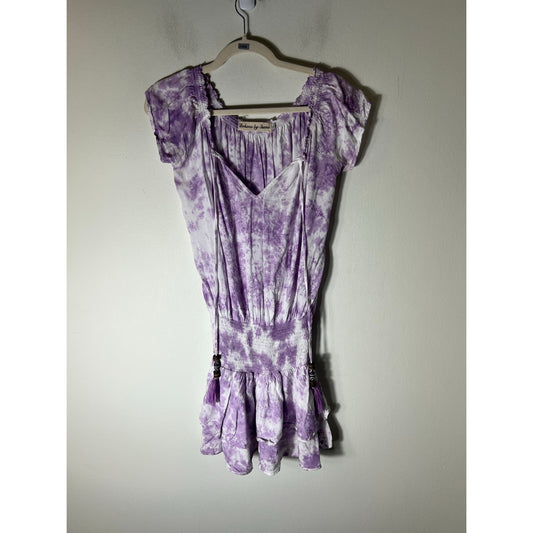 Boheme by Shema Purple Tie-dye Sleeveless Dress Sz XS