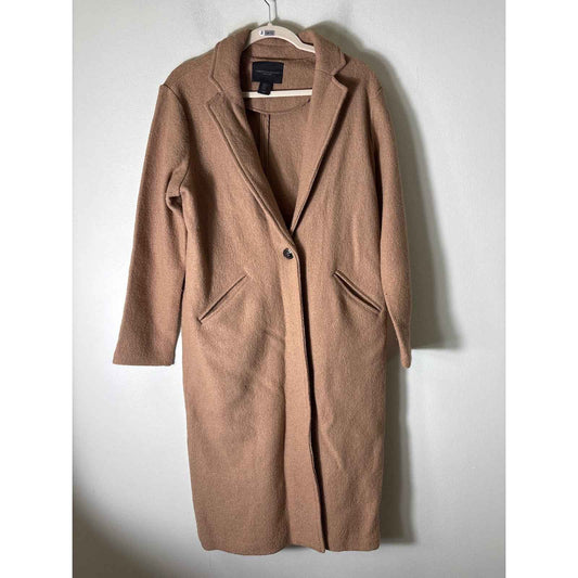 Christian Sirano Camel Boucle Coat Sz M