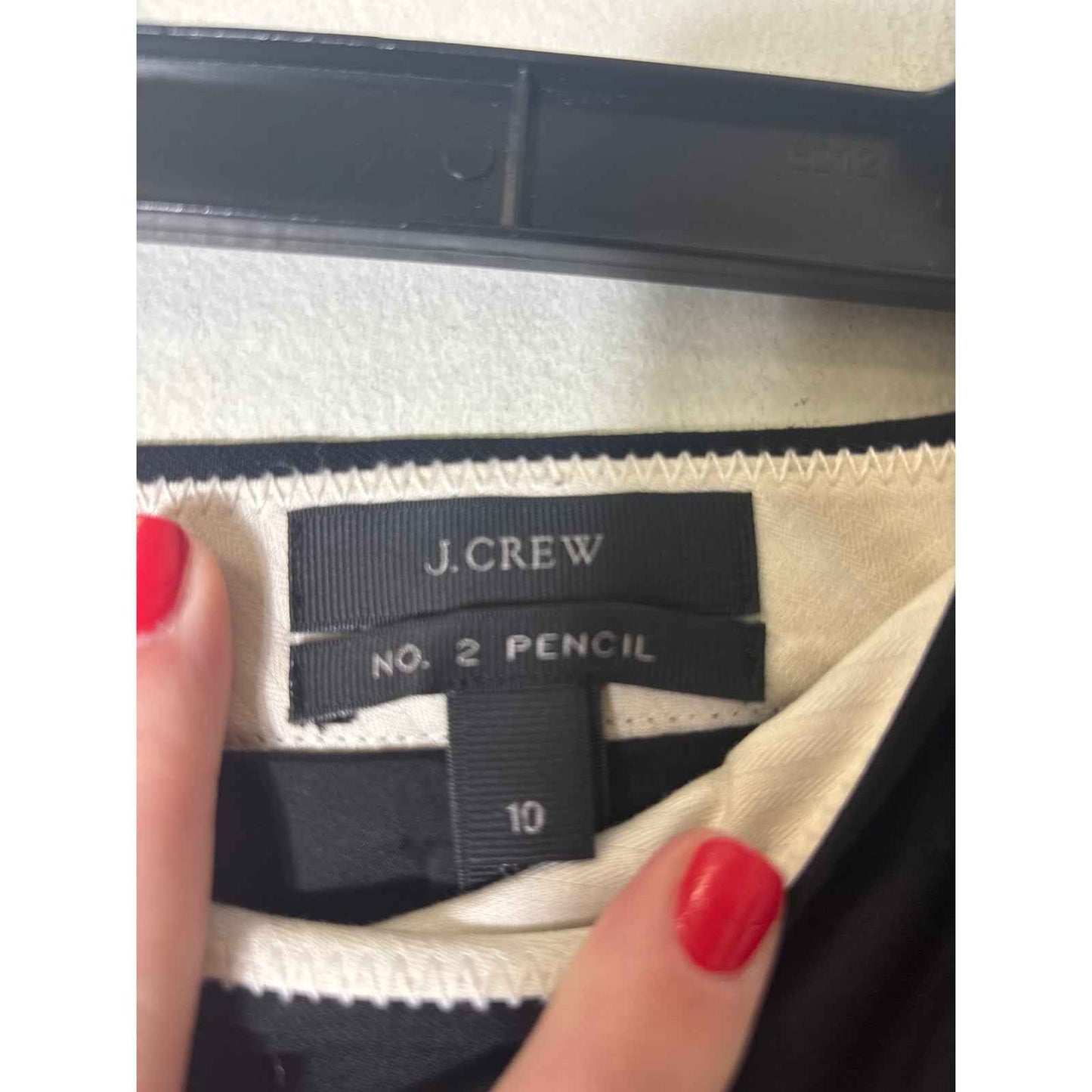J. Crew Black No. 2 Pencil Knee Length Skirt Sz 10