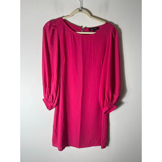 Alex and Alex Hot Pink Knee Length Shift Dress Sz M