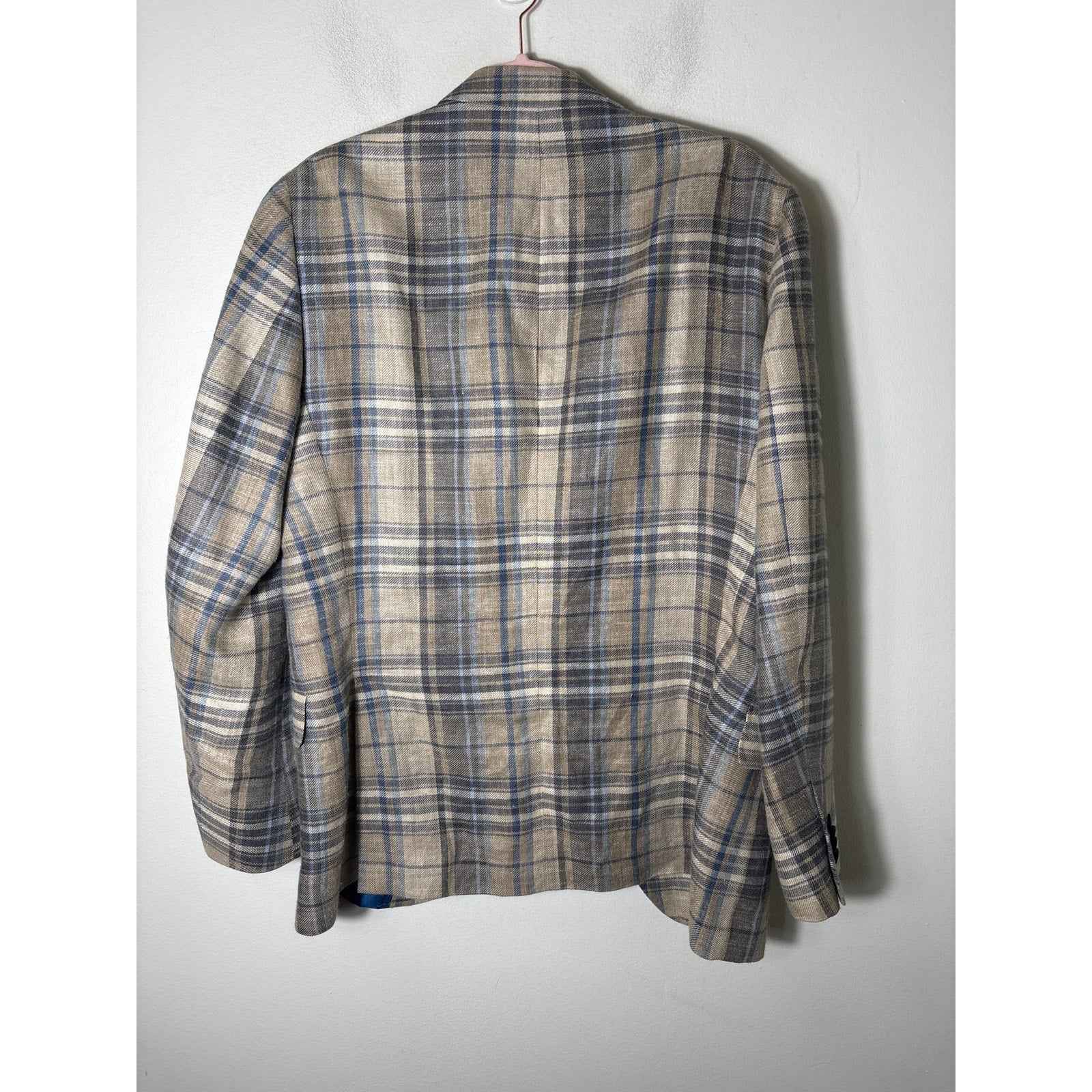 Men's Robert Noble from McCulley's Highlands NC Blue Plaid Jacket Sz 41R