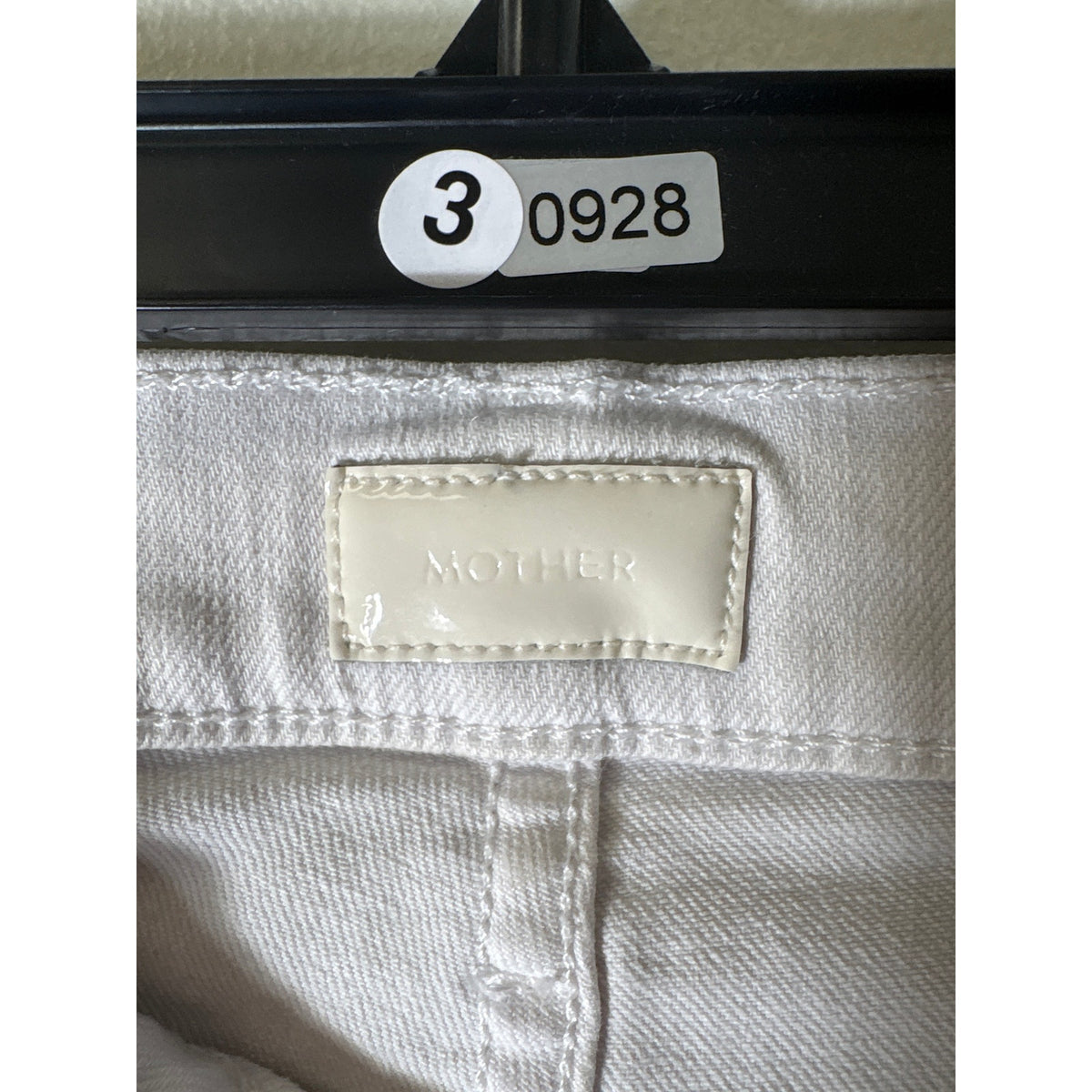 Mother White The Weekender Fray Denim Jeans Sz 28