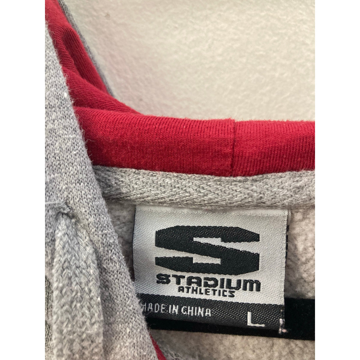 Stadium Athletics Gray Crimson U of Alabama Long Sleeve Sweatshirt Sz L