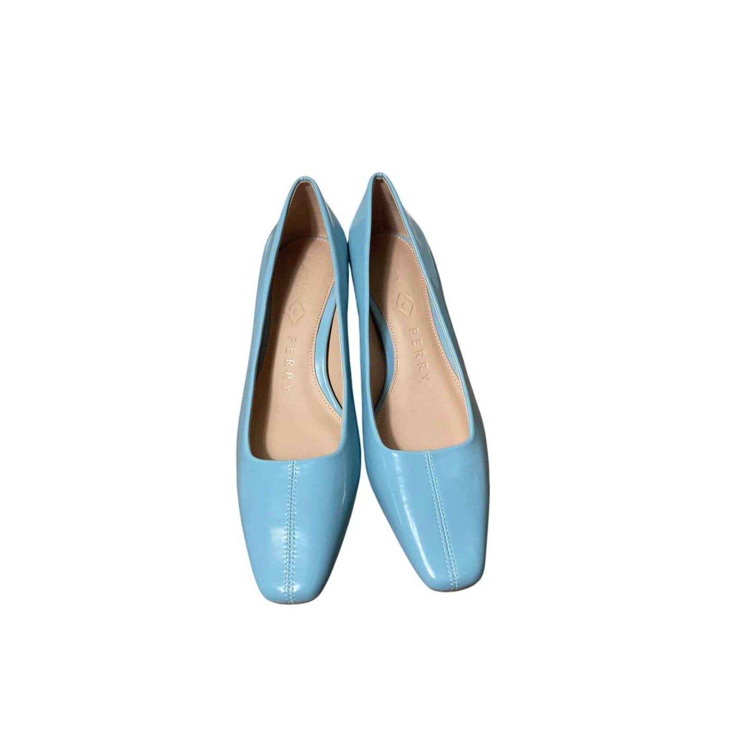 NWOB Katy Perry Light Blue Closed Toe Low Heel Pump Sz 6