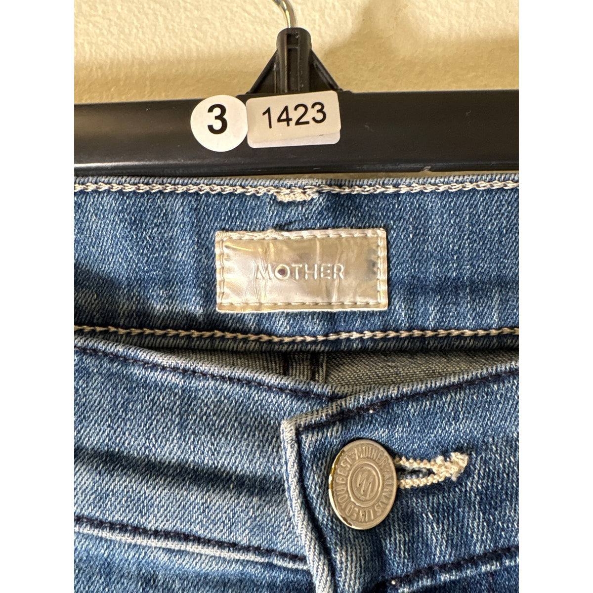 Mother Stunner Zip Ankle Fray Denim Sz 29