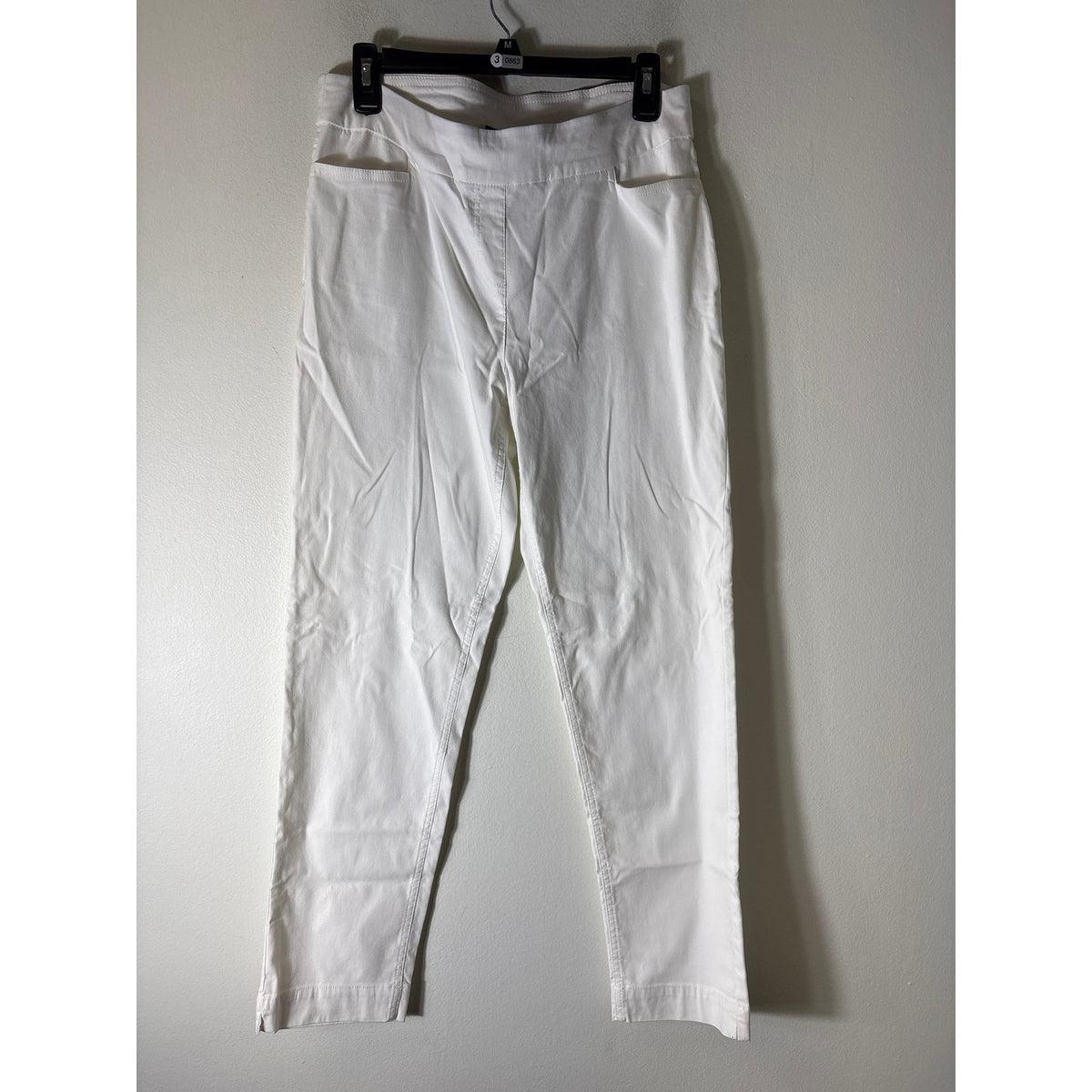 Slim-sation White Pull On Slacks Sz 10