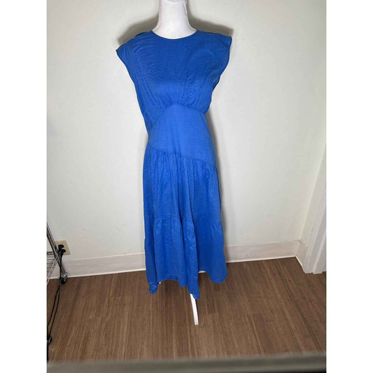 Frame Cobalt Blue Sleeveless Maxi Dress Sz M