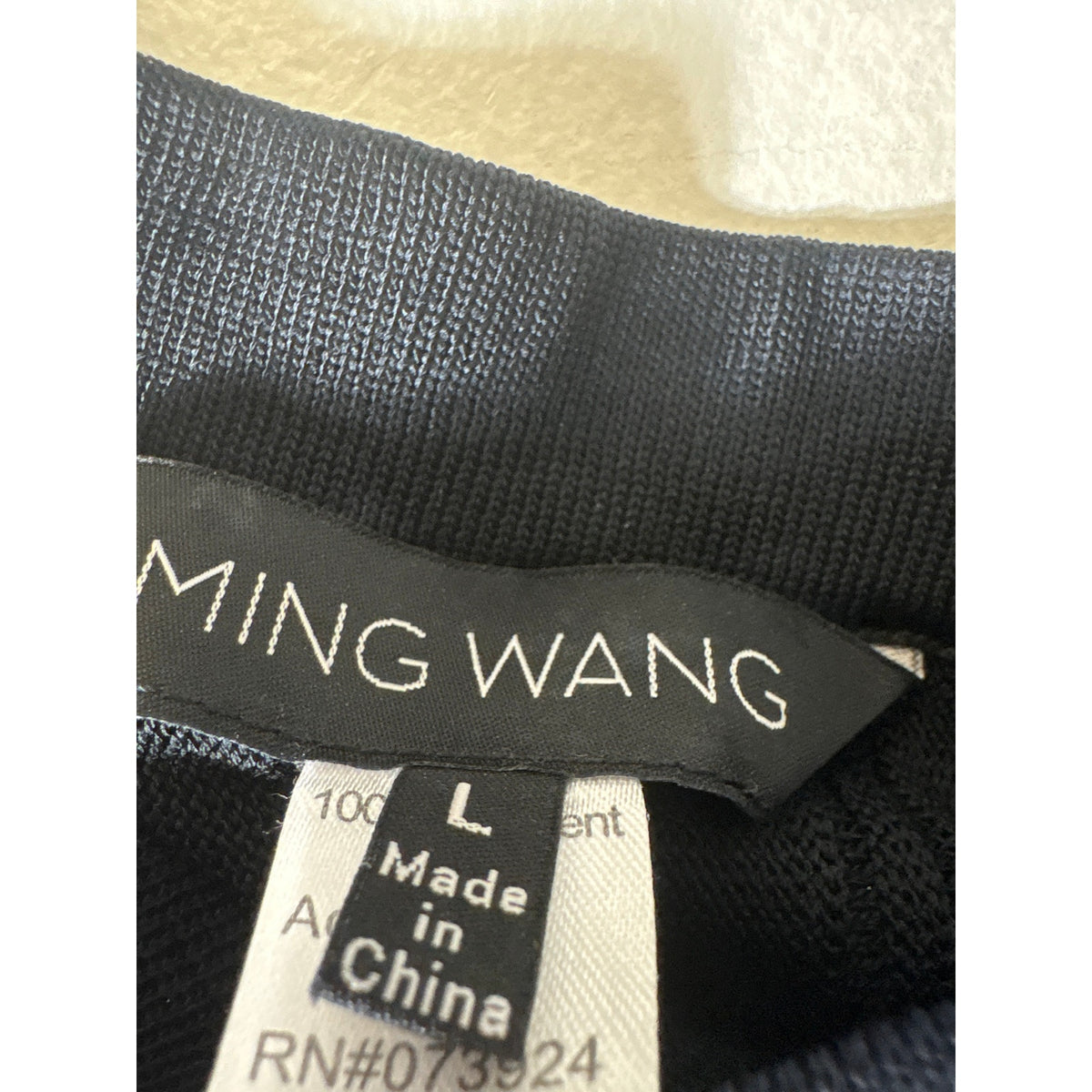 Ming Wang Black A Line Knit Skirt Sz L