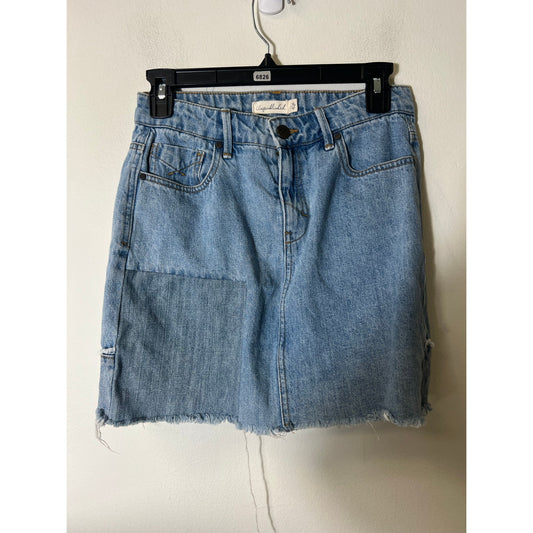 Unpublished Blue Denim Mini Skirt Sz 26
