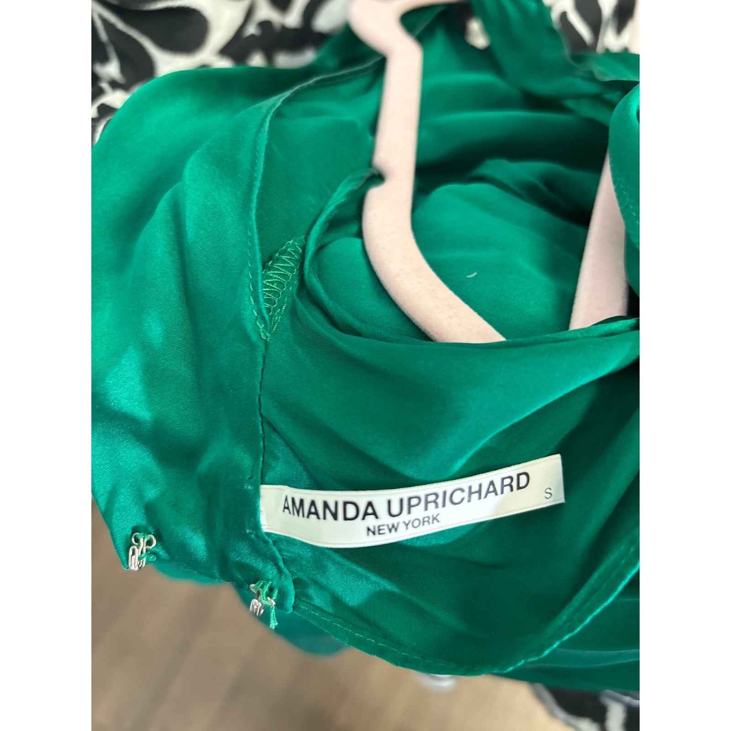 Amanda Uprichard Green Silk Sleeveless Mini Dress Sz S