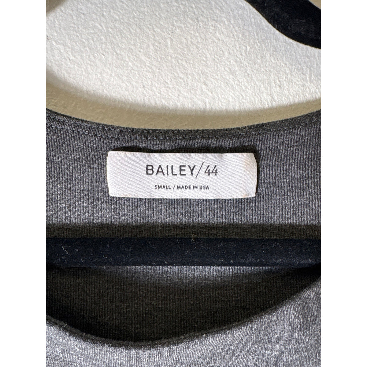 Bailey/44 Gray Mixed Media Drop Waist Dress Sz S