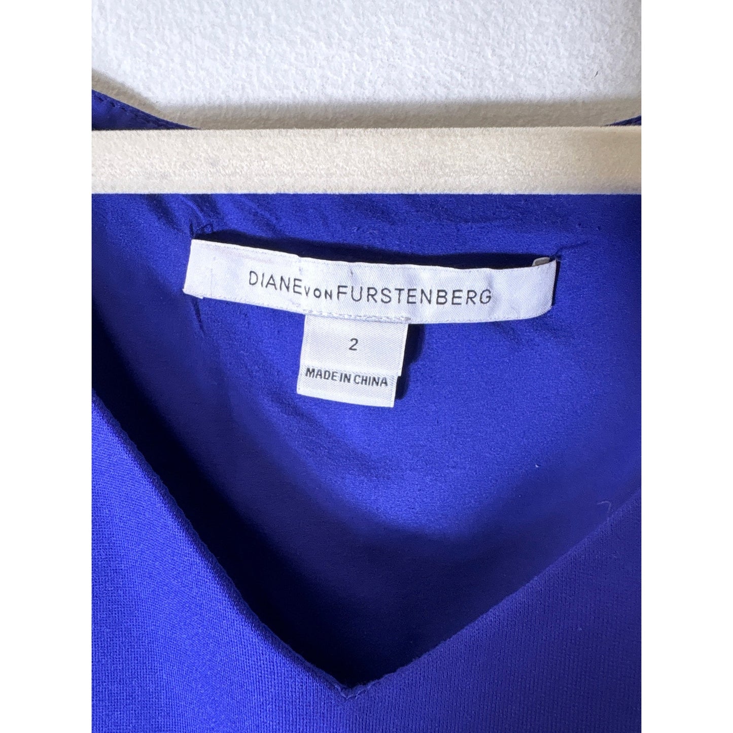 Diane Von Furstenberg Deep Purple Sleeveless Midi Dress Sz 2