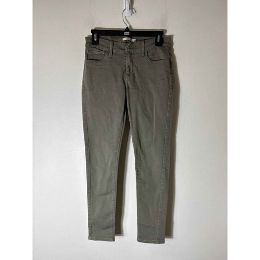 Levi's Army Green 710 Skinny Denim Jeans Sz 28