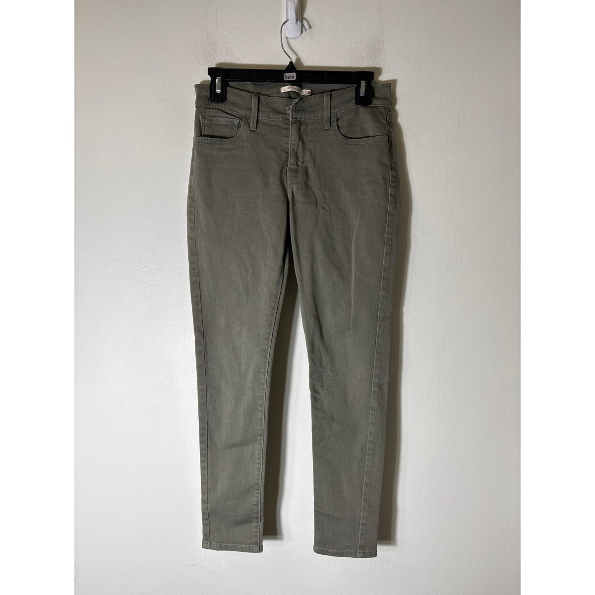 Levi's Army Green 710 Skinny Denim Jeans Sz 28