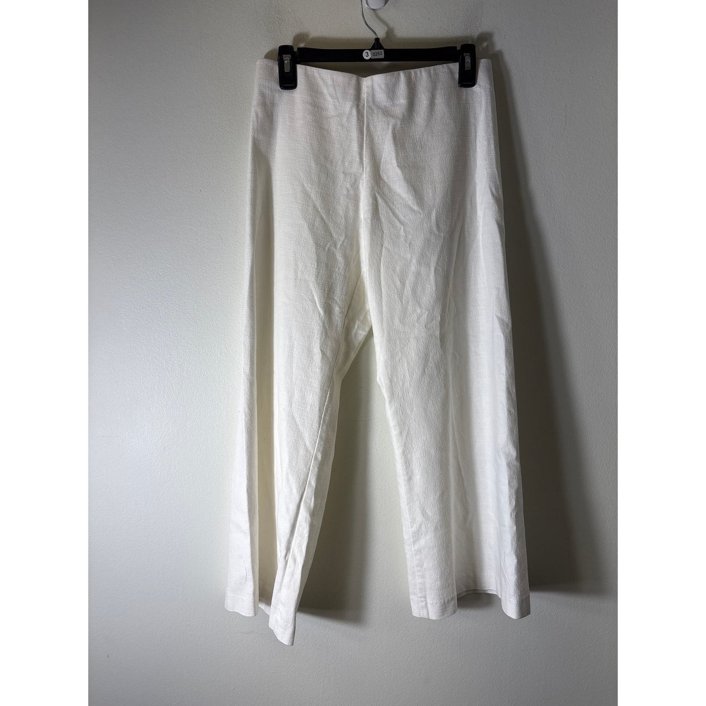 Equestrian Eggshell White Wide Leg Pull On Pants Sz 6