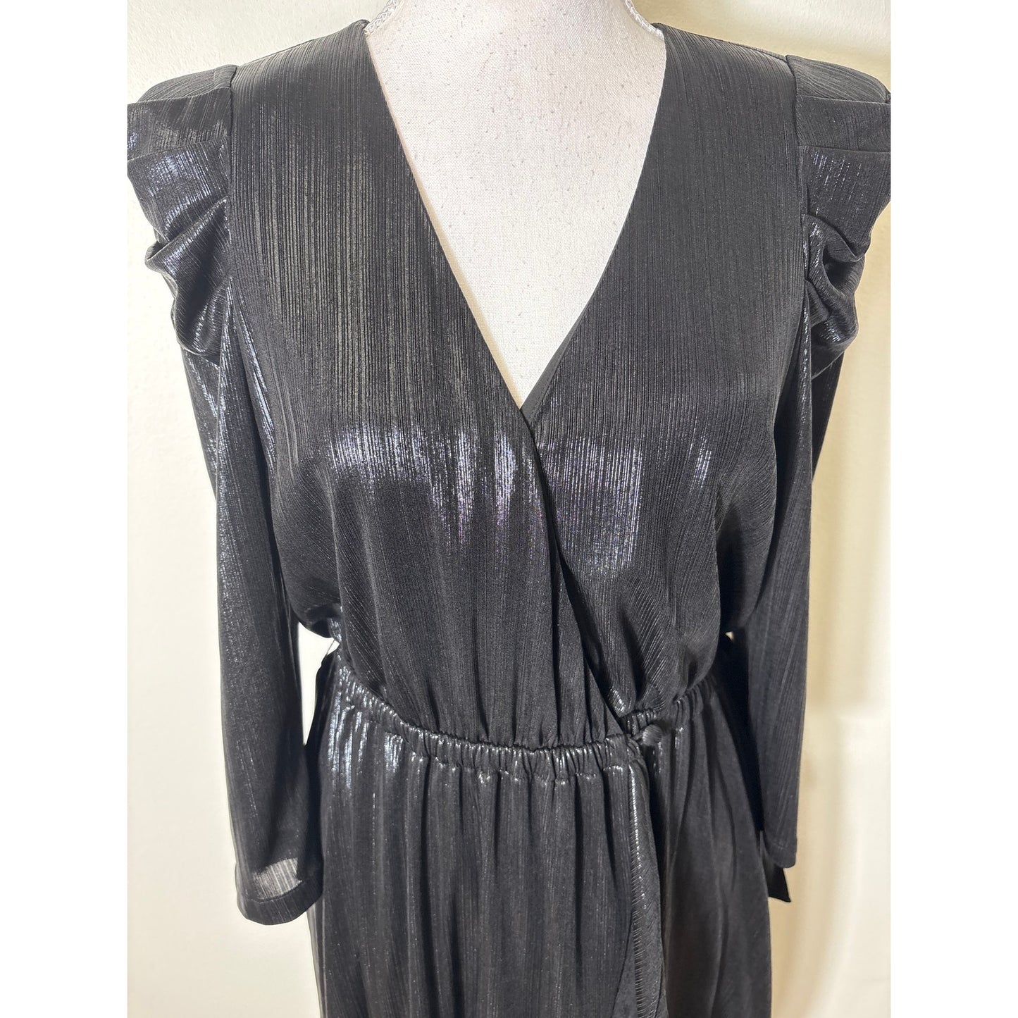 NWT Retrofete Black Flora Dress Sz M