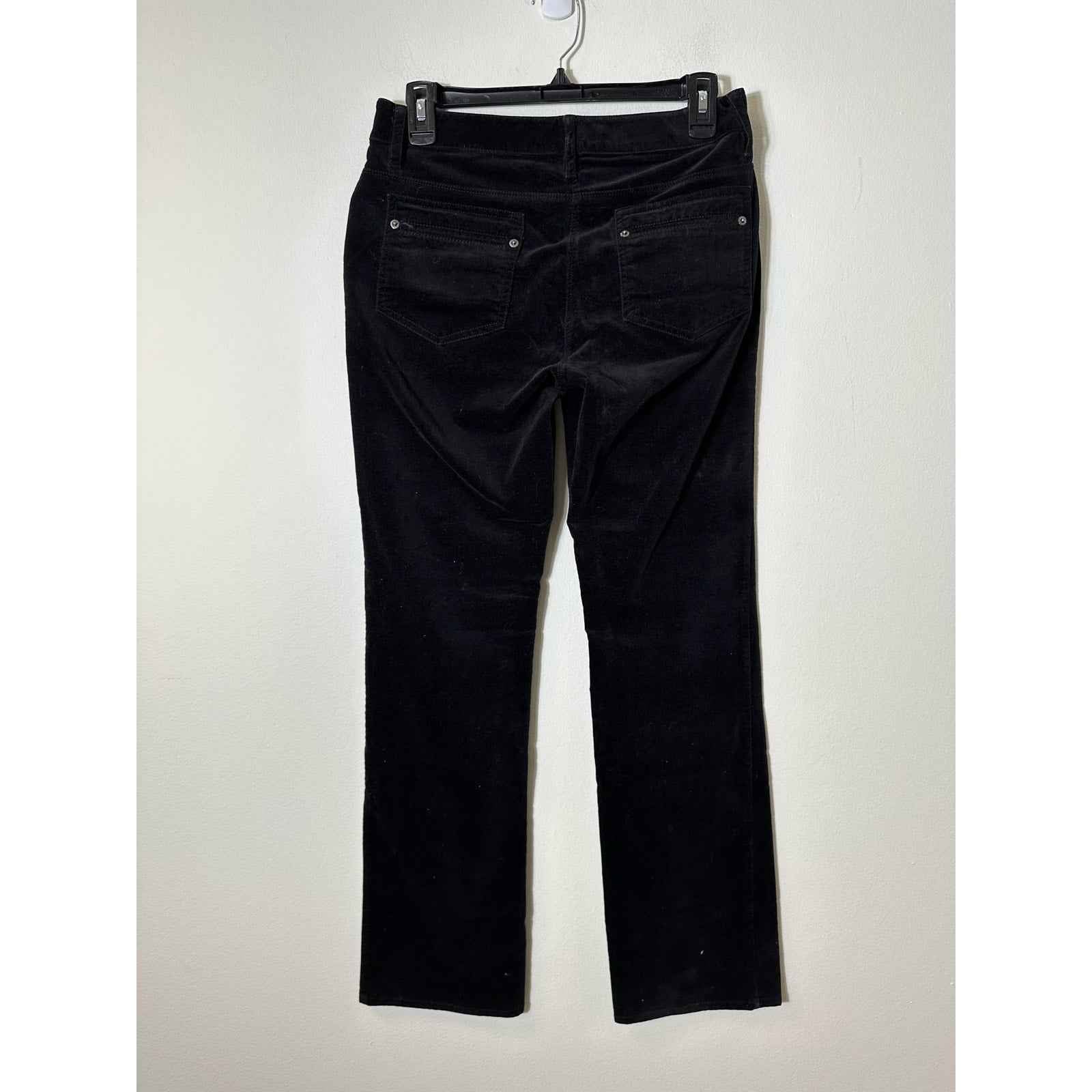 Kenneth Cole New York Black Velvet Bootcut Pants Sz 2