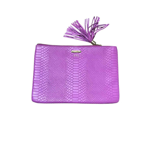 GiGi New York Bright Pink Faux Skin Clutch