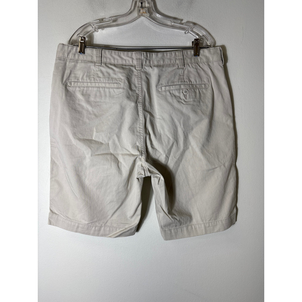 Men's Cremieux Stone Flat Front Cotton Shorts Sz 38