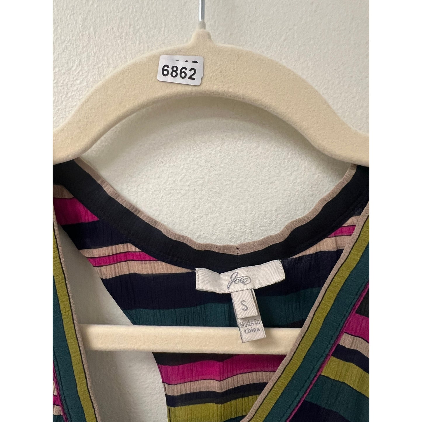 Joie Multi Color Stipe Tank Top Sz S