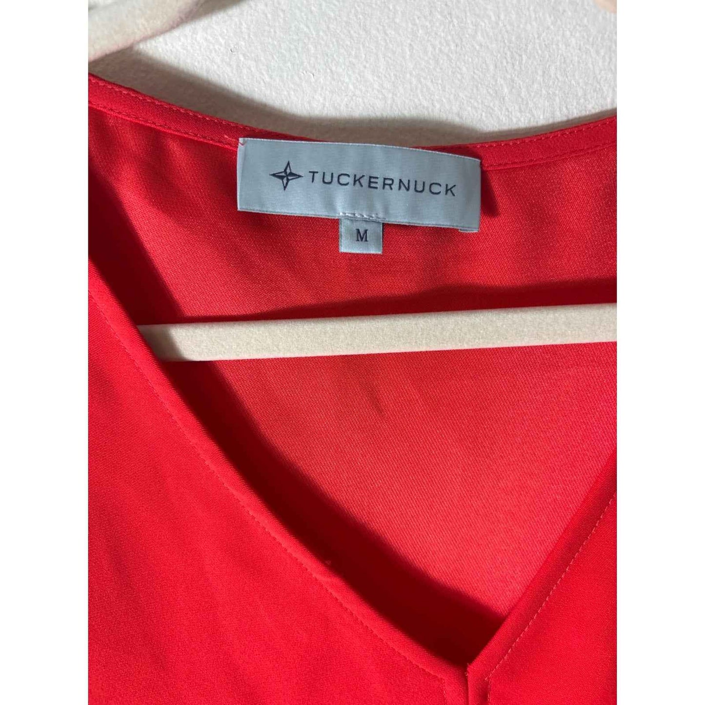 Tuckernuck Red V Neck Top Sz M