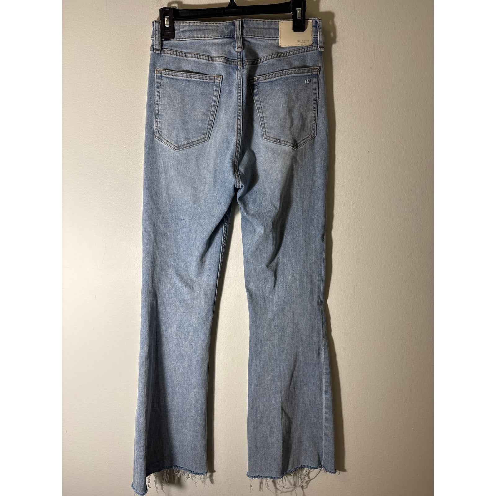 Rag & Bone Light Wash "Casey High Rise Flare" Blue Jean Sz 27