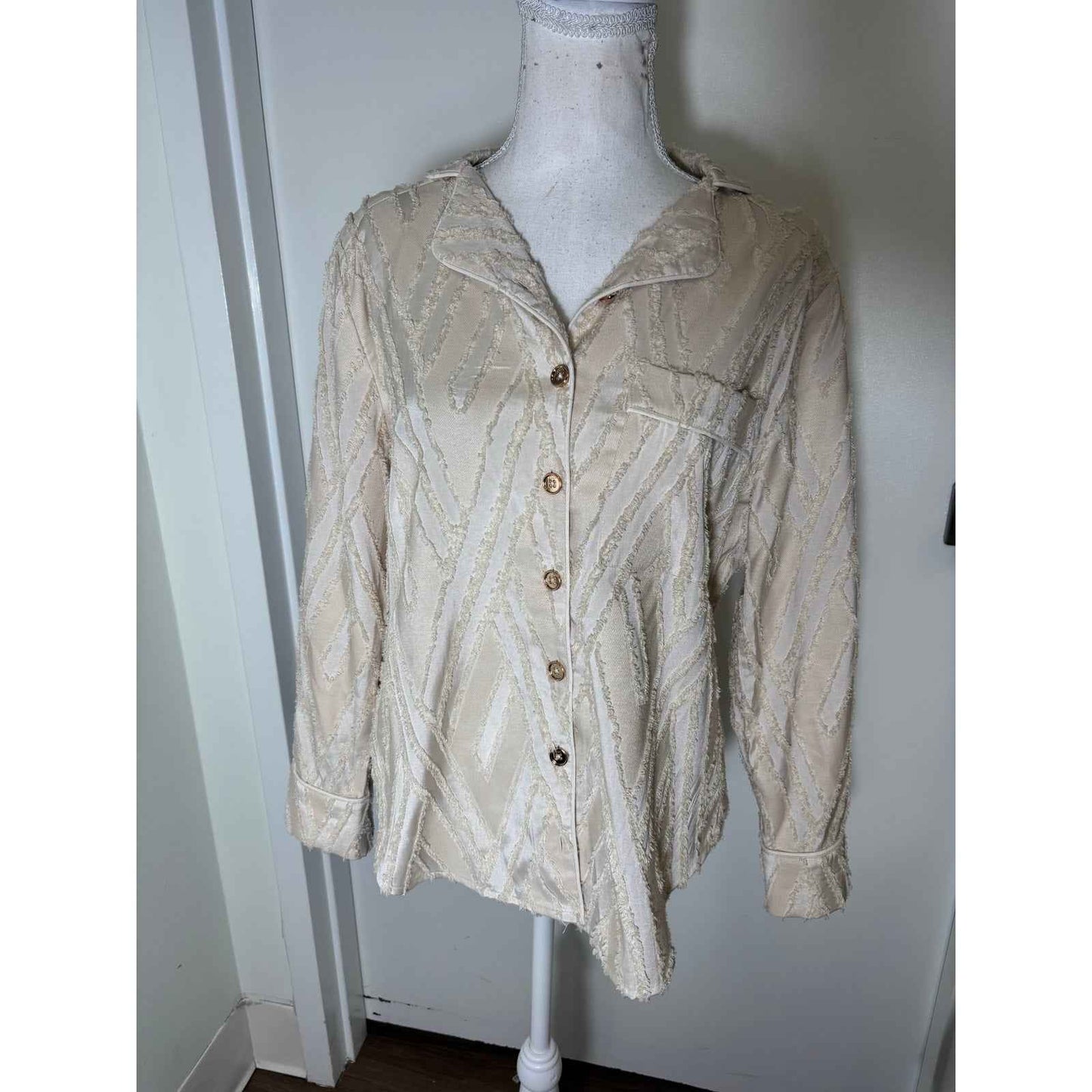Buru Golden Beige Pants Set Sz S