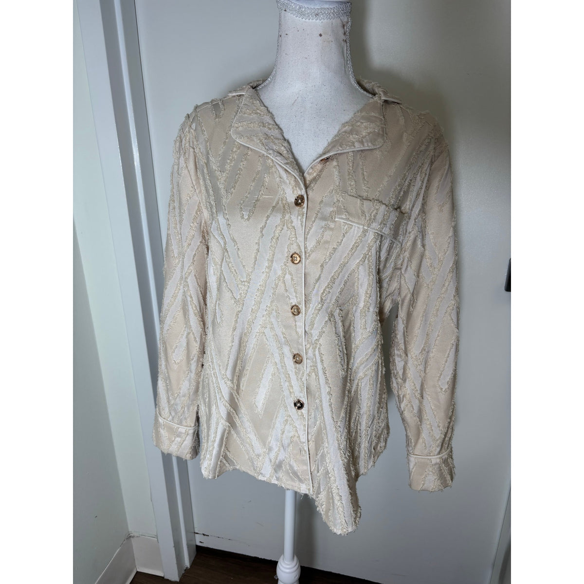 Buru Golden Beige Pants Set Sz S