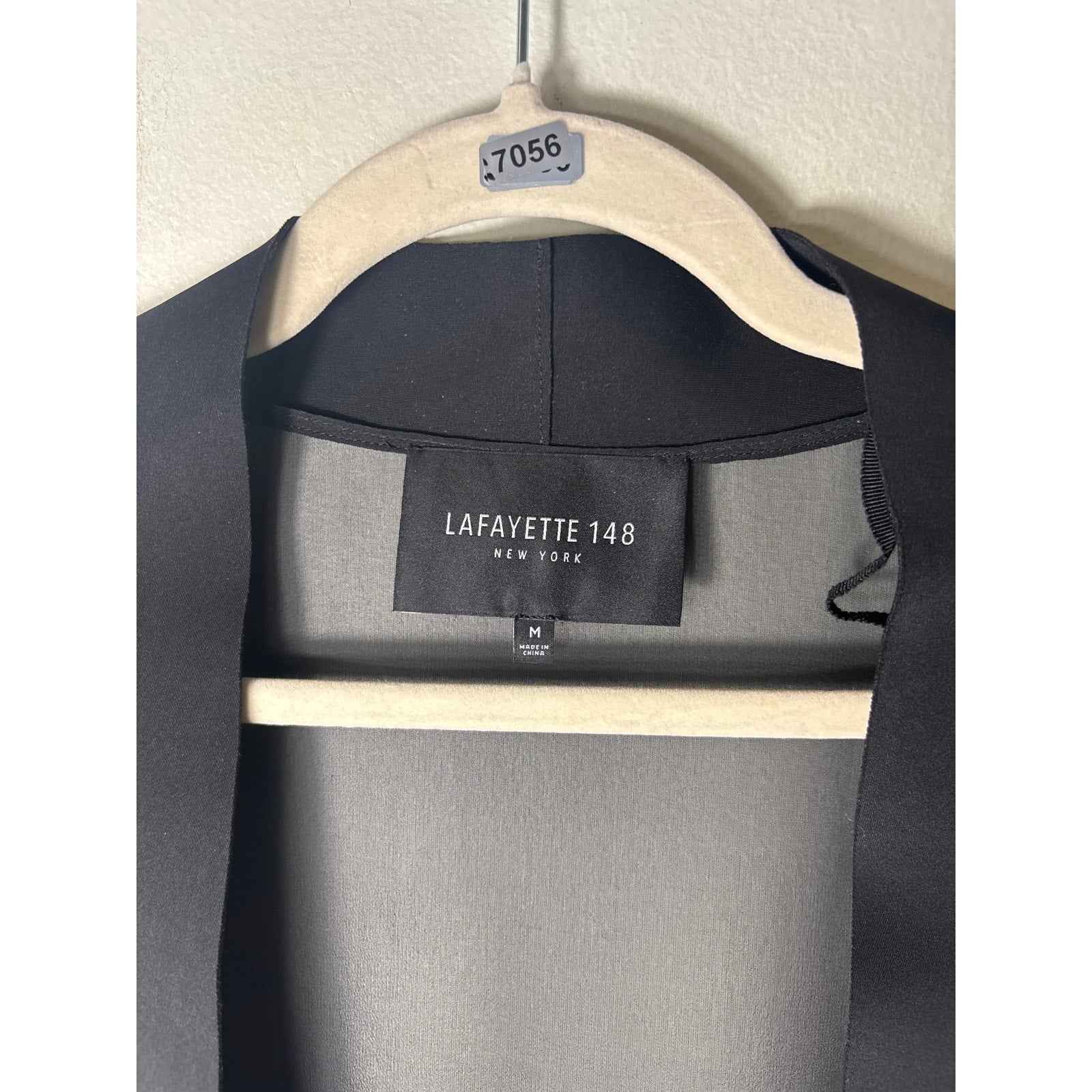 Lafayette 148 Black Sheer Jacket Sz M