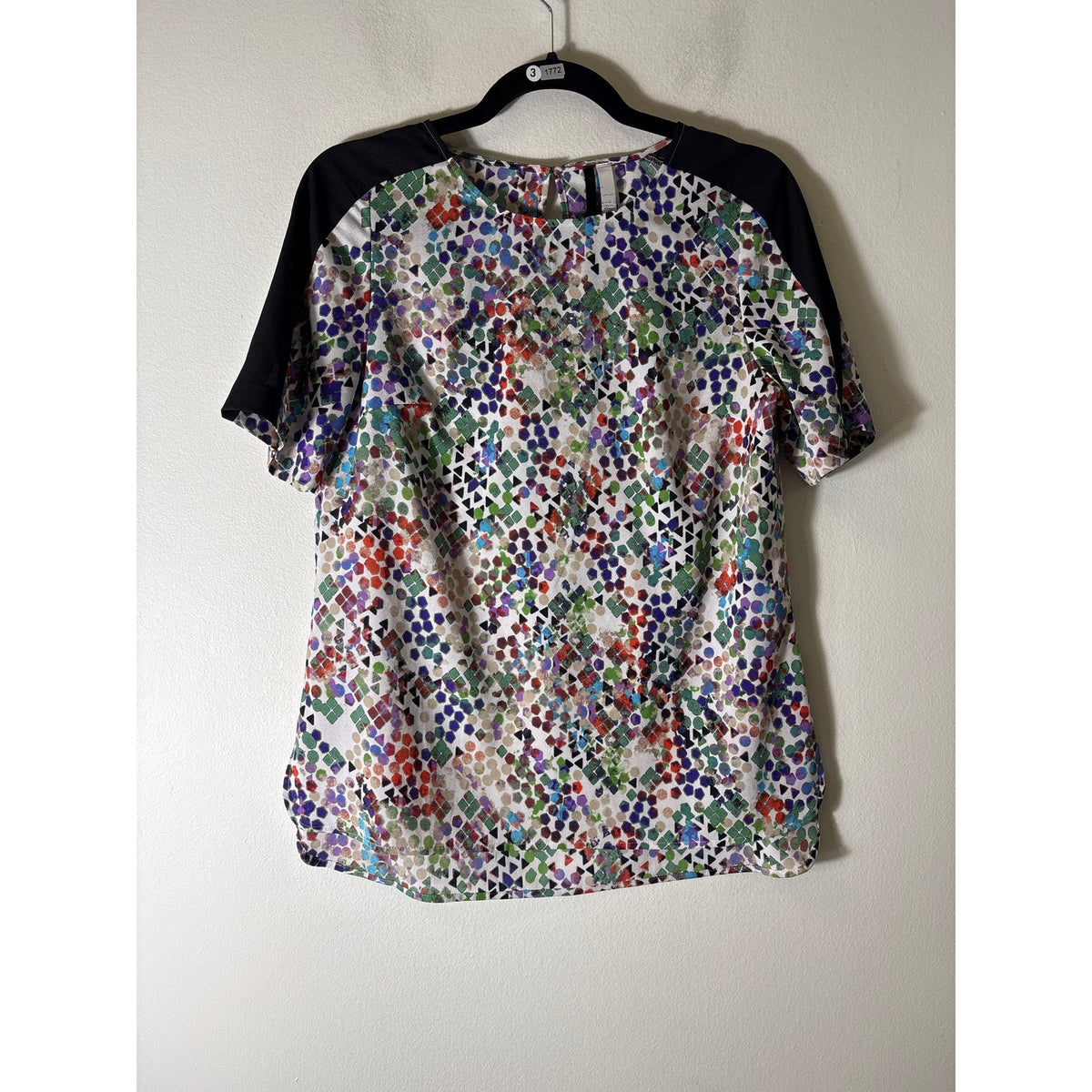 Kensie Multicolor Confetti Blouse Sz S