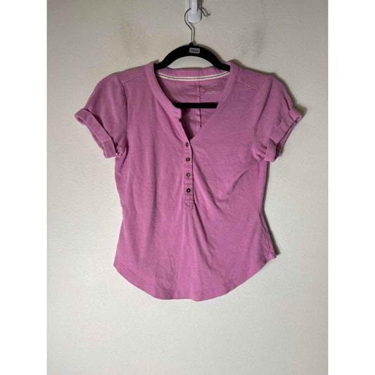 Pilcro Pink Ribbed Top Sz XS