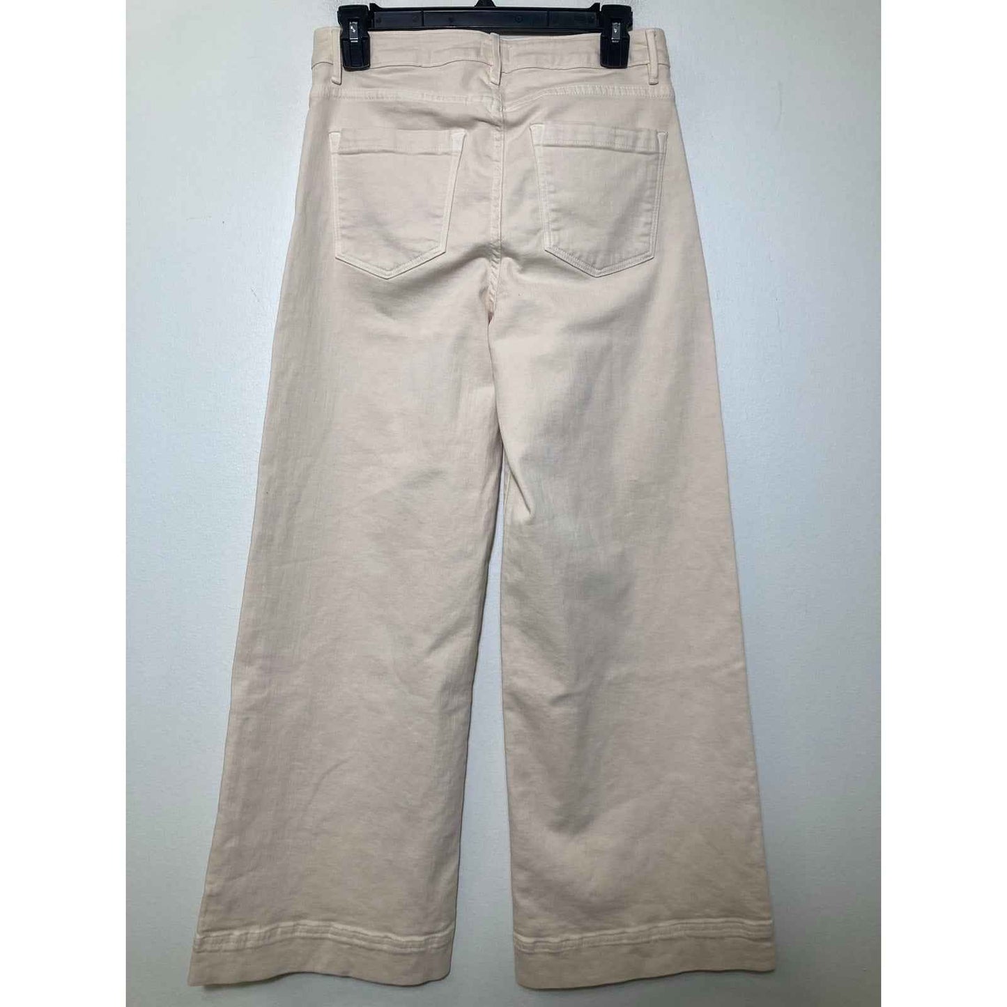 Ann Mashburn Light Beige Wide Leg Jeans sz 26