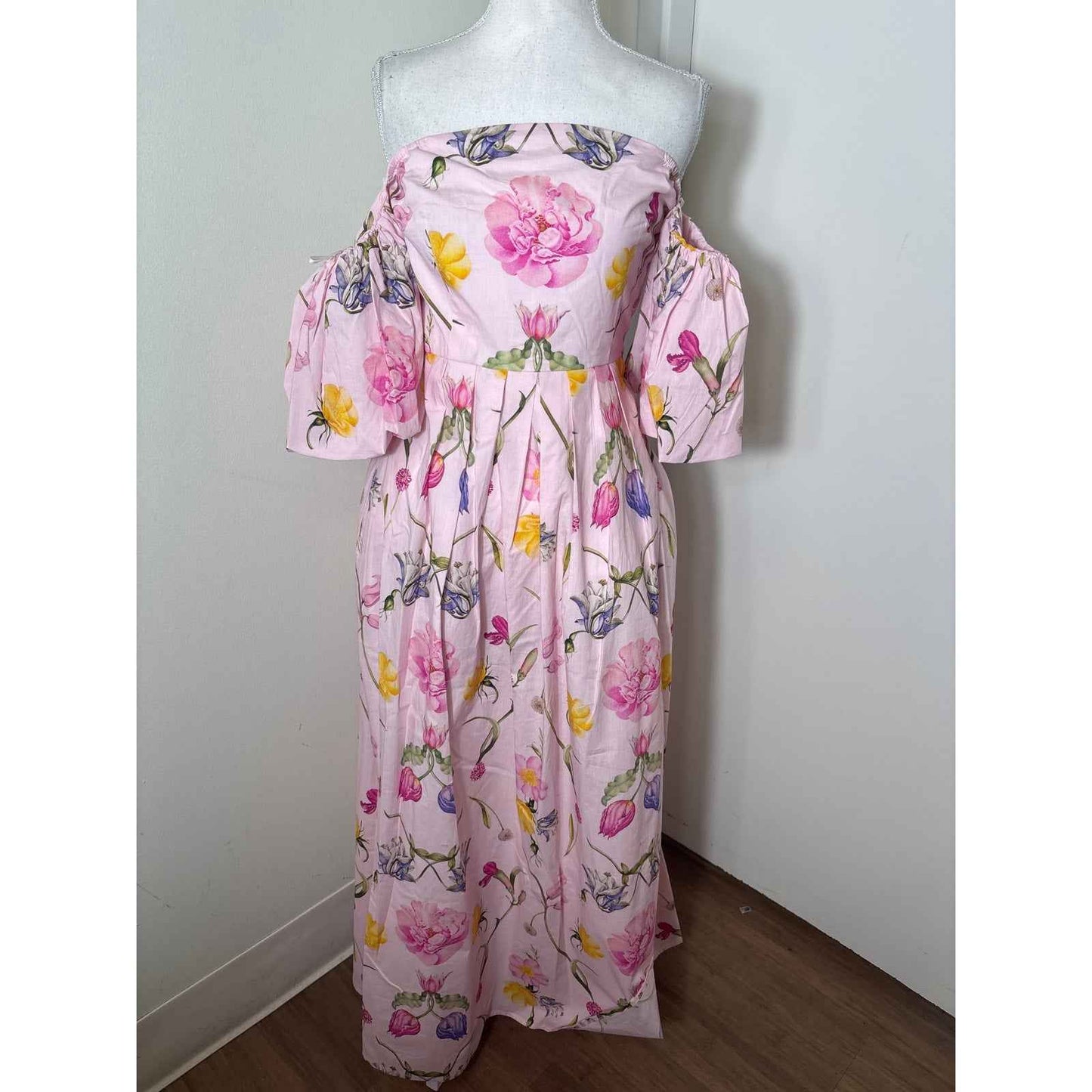 NWT Beyond by Vera Pink Floral Maxi Dress Sz S