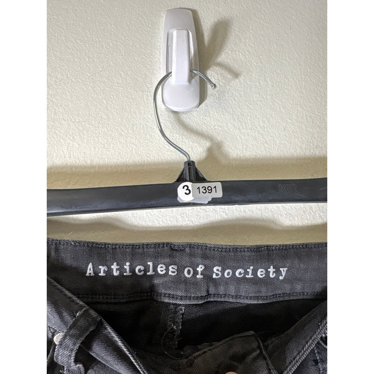 Article of Society Black Washed Denim Sz 27