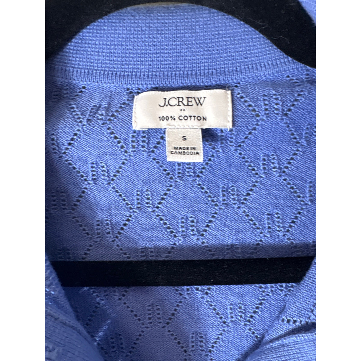 J. Crew Purple Knit 1/4 Button Sweater Sz S