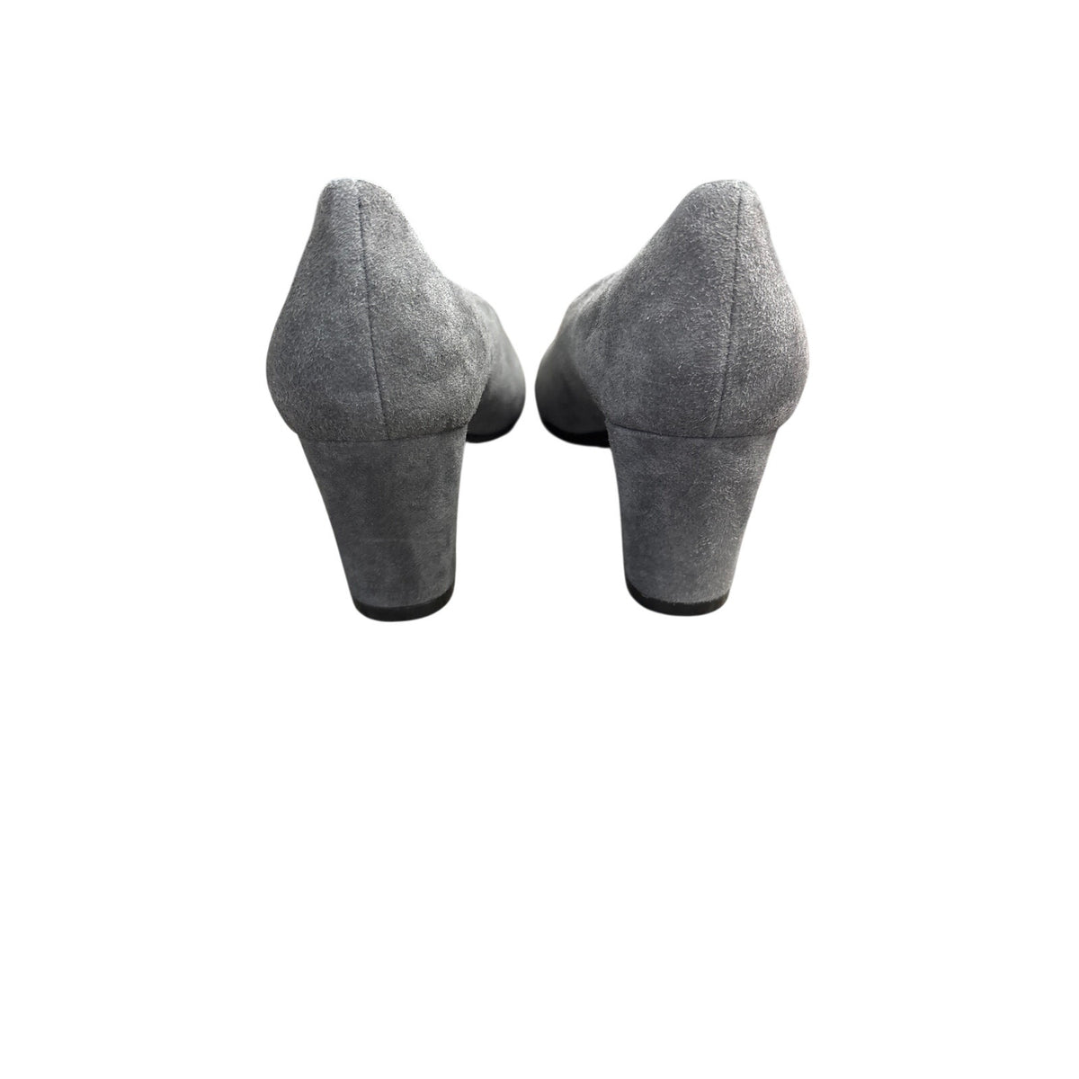 Vaneli Dark Grey Suede Closed Toe Pump with 2" Heel Sz 6