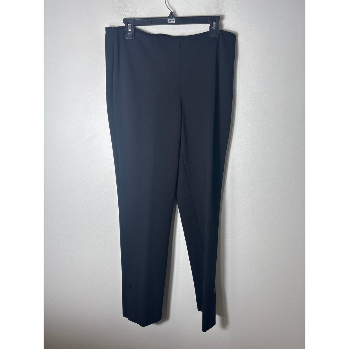 Up! Black Pull ON Straight Leg Ankle Pants Sz 14