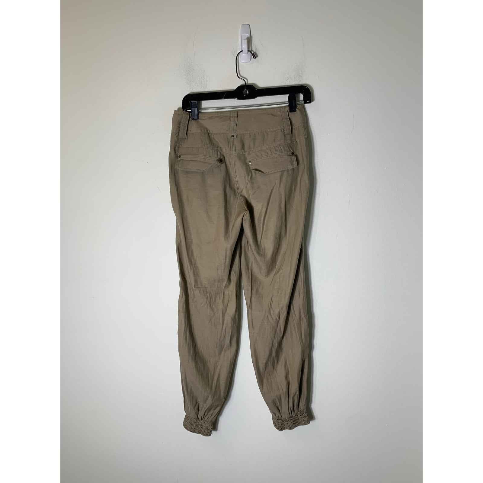 Alice + Olivia Tan Olive Cotton Blend Joggers Sz 0