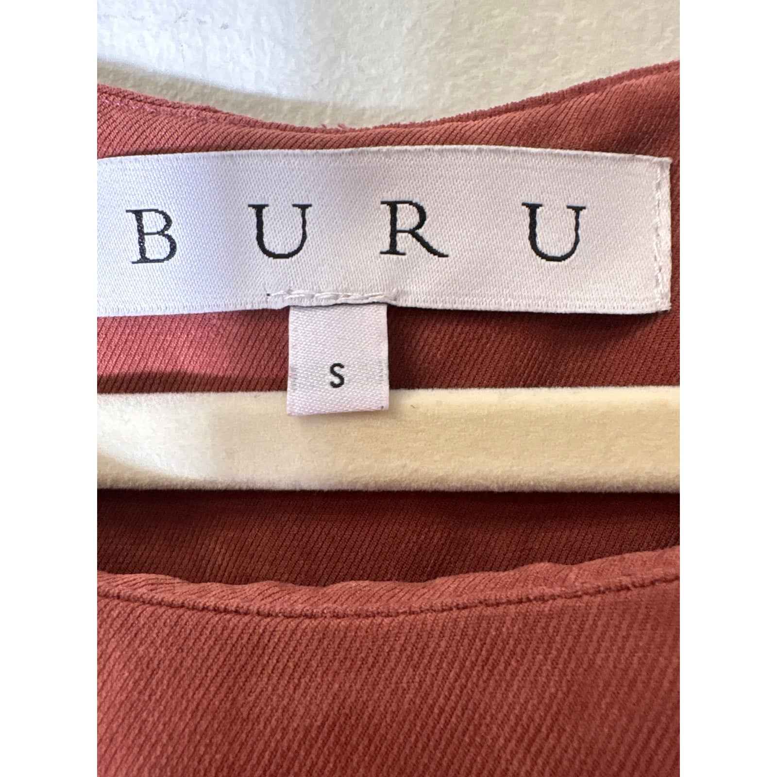 Buru Rusty Red hort Sleeve Top and Shorts Set Sz S