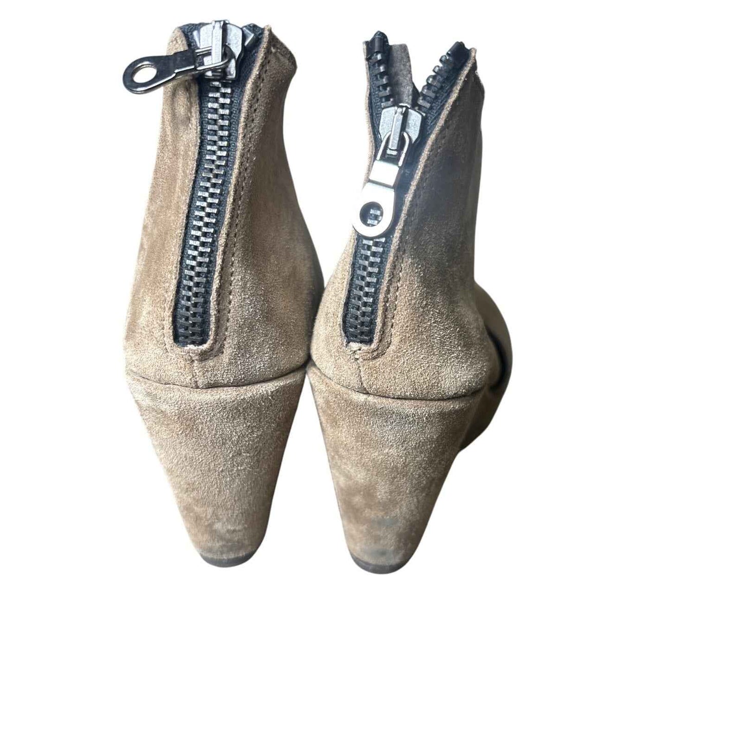 Cordani Brown Suede Rounded Toe Wedges sz 38 (7.5)