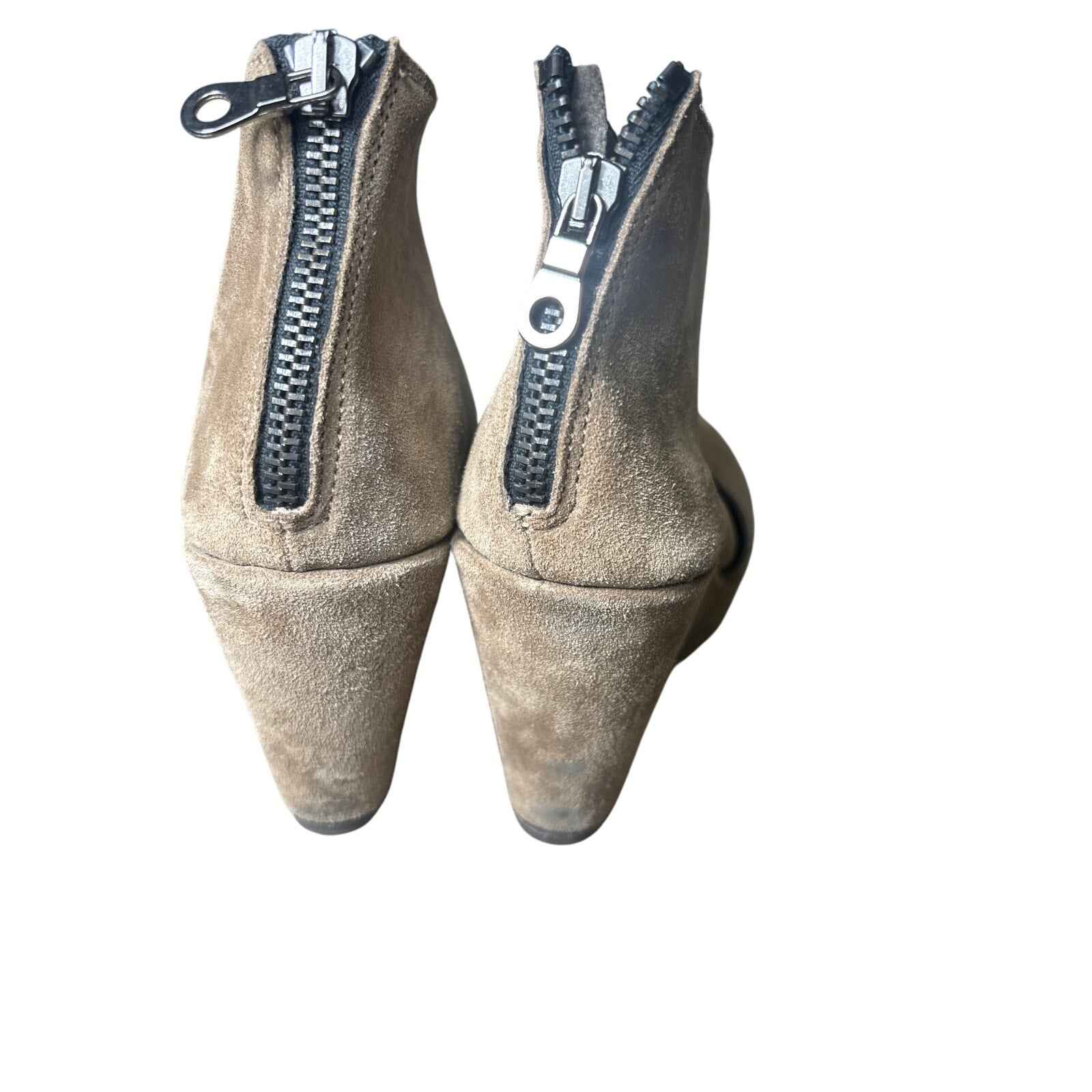 Cordani Brown Suede Rounded Toe Wedges sz 38 (7.5)