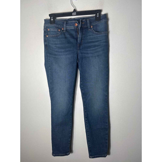 J. Crew 8" Toothpick Denim Sz 28P