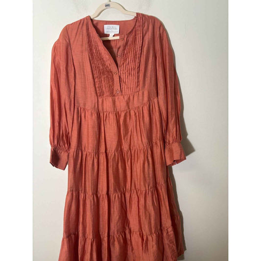 Mare by Anthropologie Orange Maxi Dress Sz S
