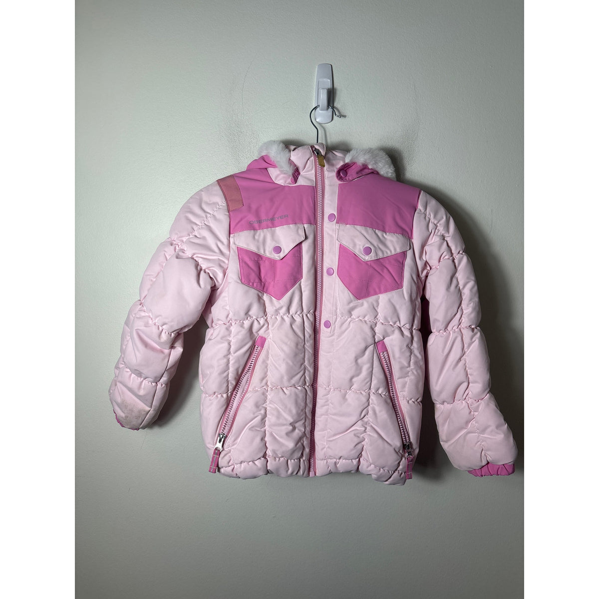 Oberymeyer GIrls Pink Ski Coat Sz 8