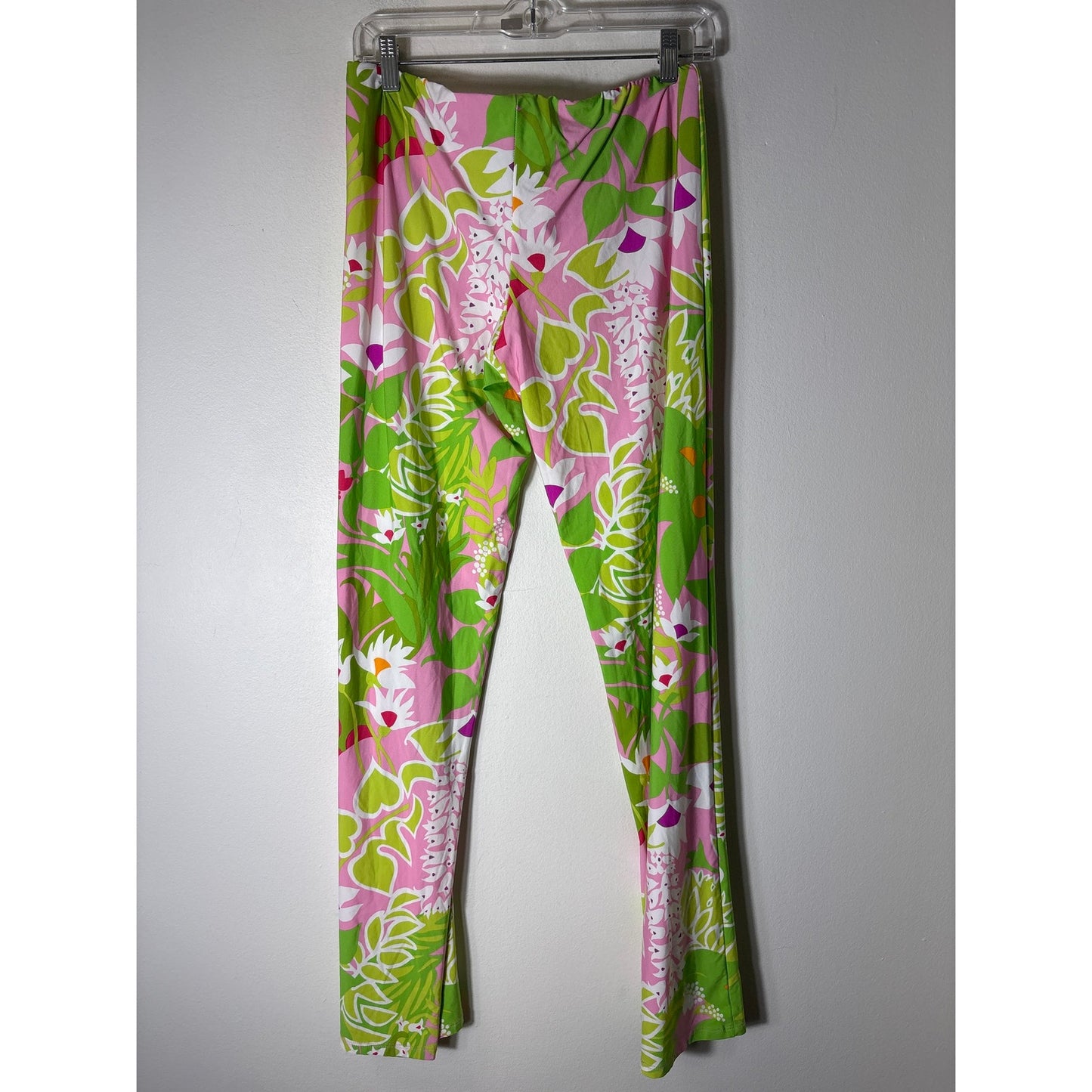 Trina Turk Green Pink Palma Swim Pants Sz M