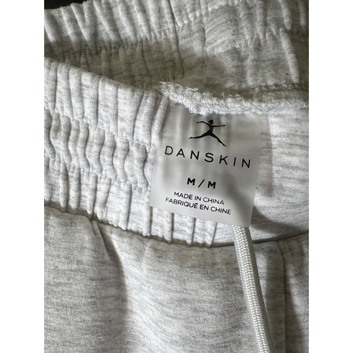 Danskin Light Gray Wide Leg Sweat Pants Sz M