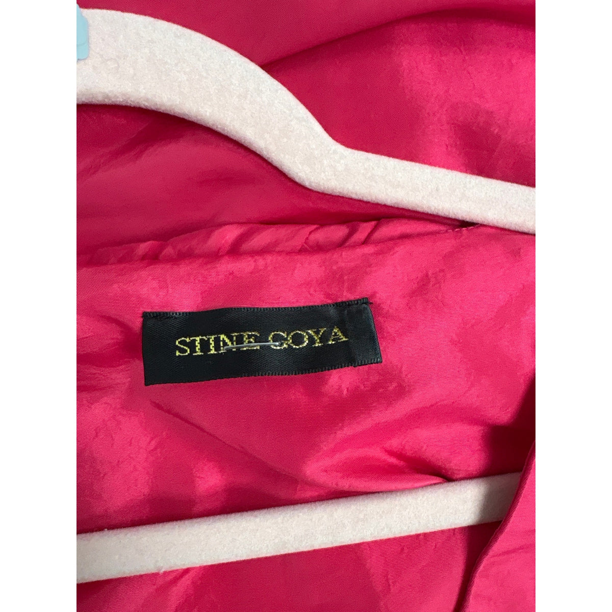 Stine Goya Hot Pink Ruffle Shift Dress Sz M