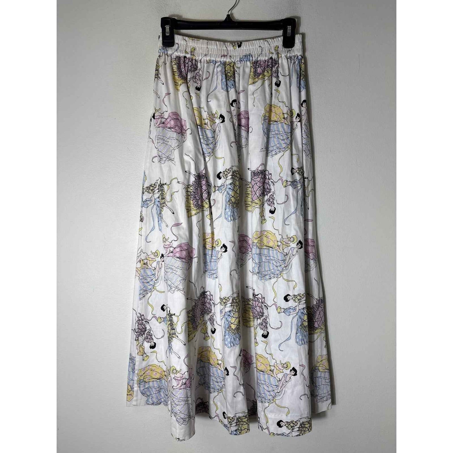 NWT Buru White "Everday Skirt-Dancing Girls" Maxi Sz S